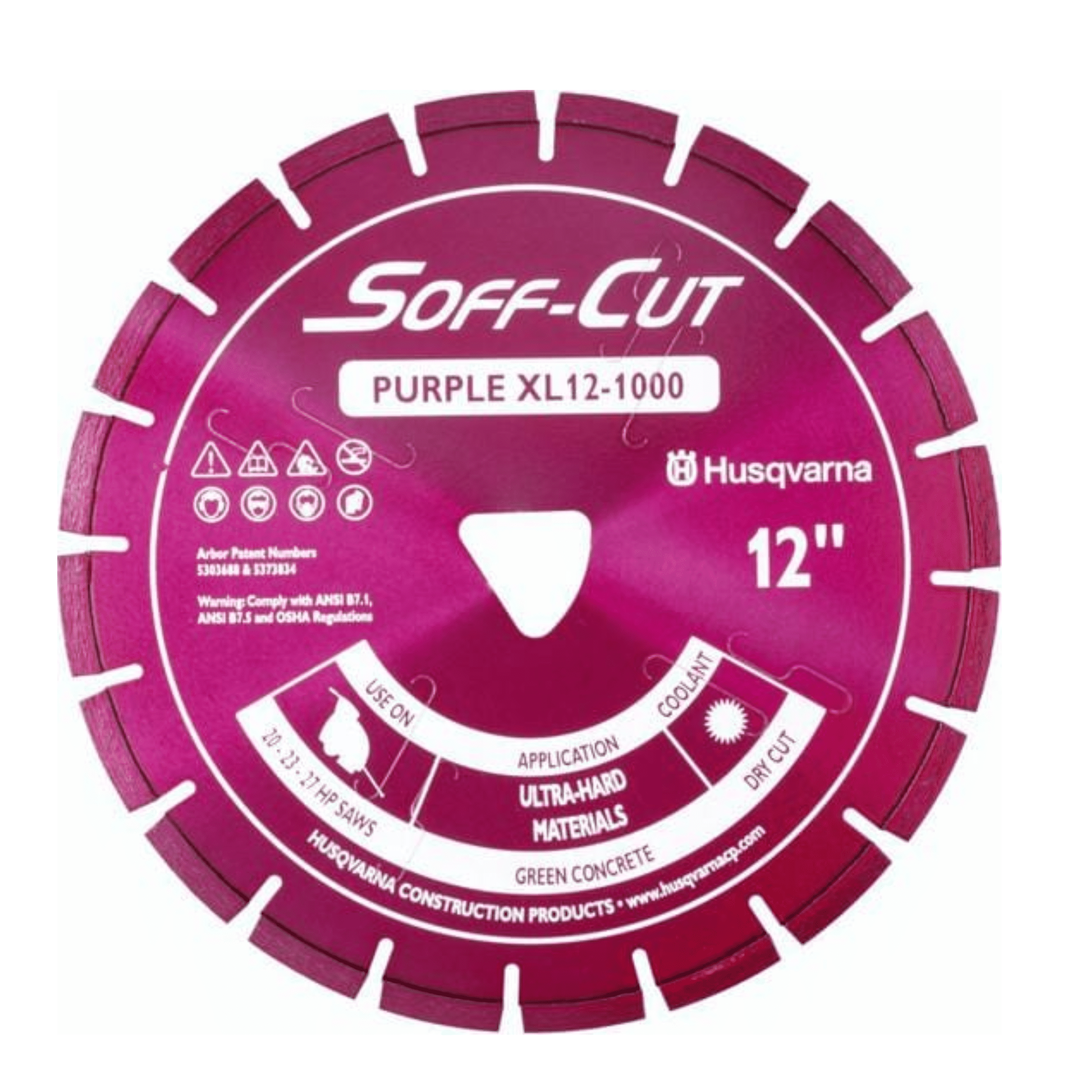 Soff Cut Purple Husqvarna Diamond Blade