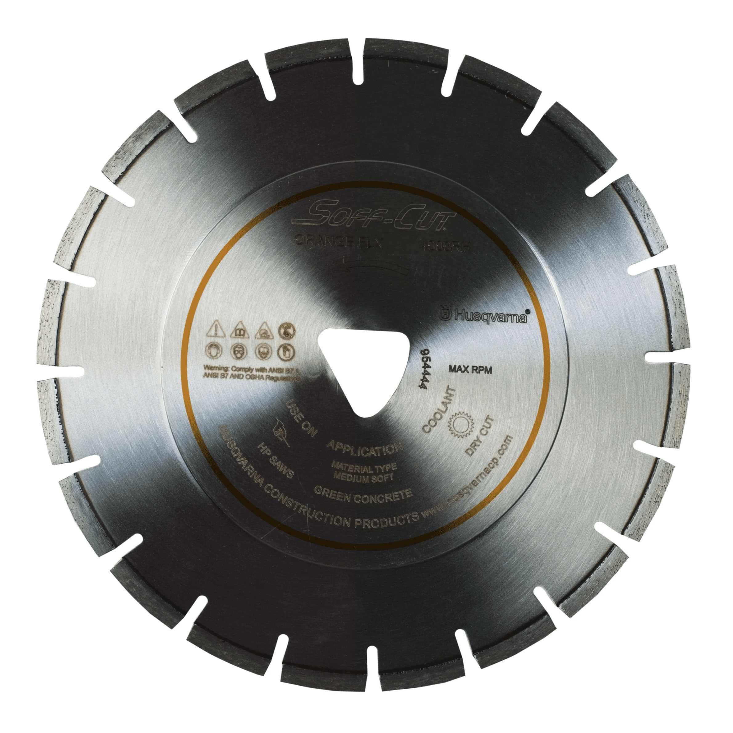 Soff Cut Excel 2000 Series Green Husqvarna Diamond Blade (1)