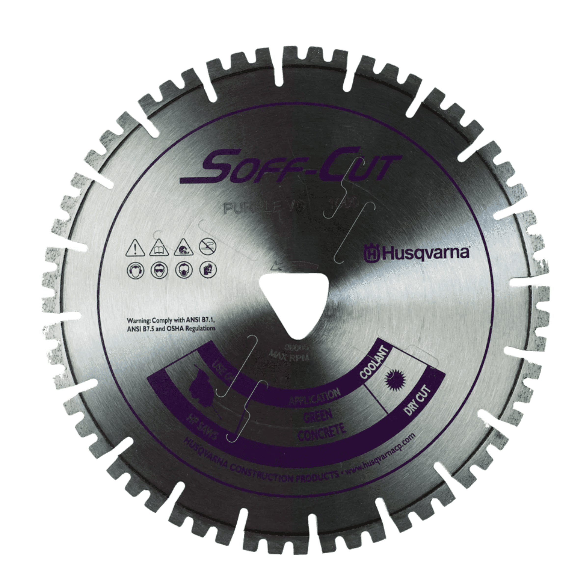 Soff Cut Vari Cut Purple Husqvarna Diamond Blade
